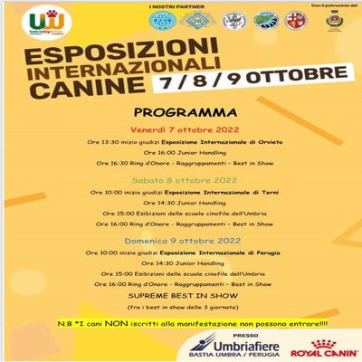 Umbria Winner 2022 - Esposizioni internazionali canine